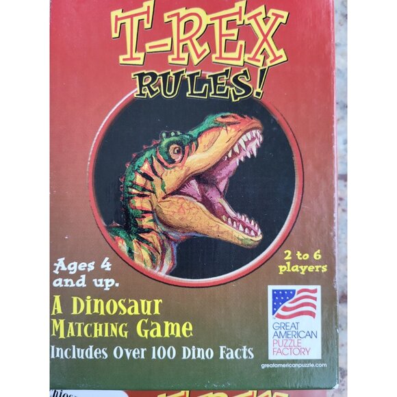 T-rex Rules! Card game basically 'Go Fish' with Dinosaurs, kids, matching cards - Picture 2 of 9